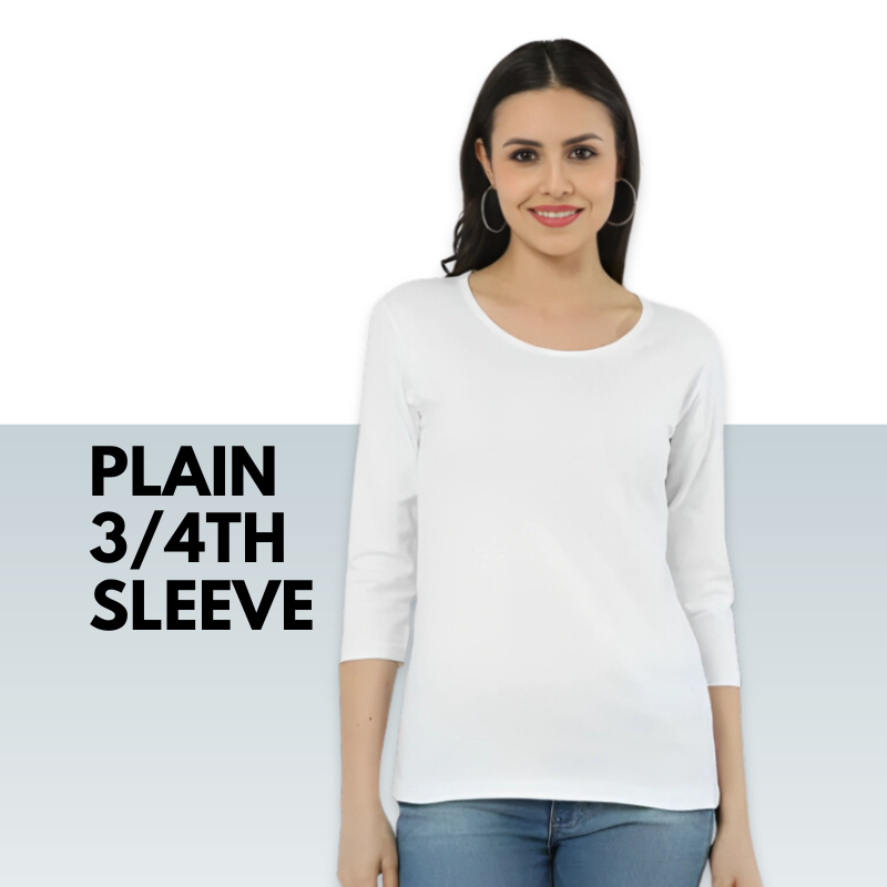 Twist Top, 3/4 Sleeves