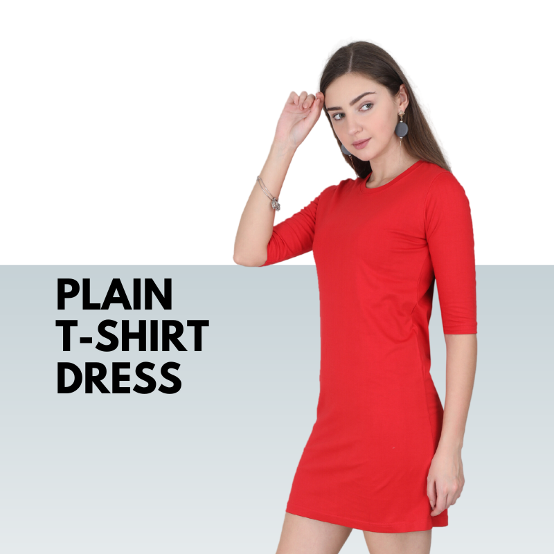 Plain t shirt dress shop