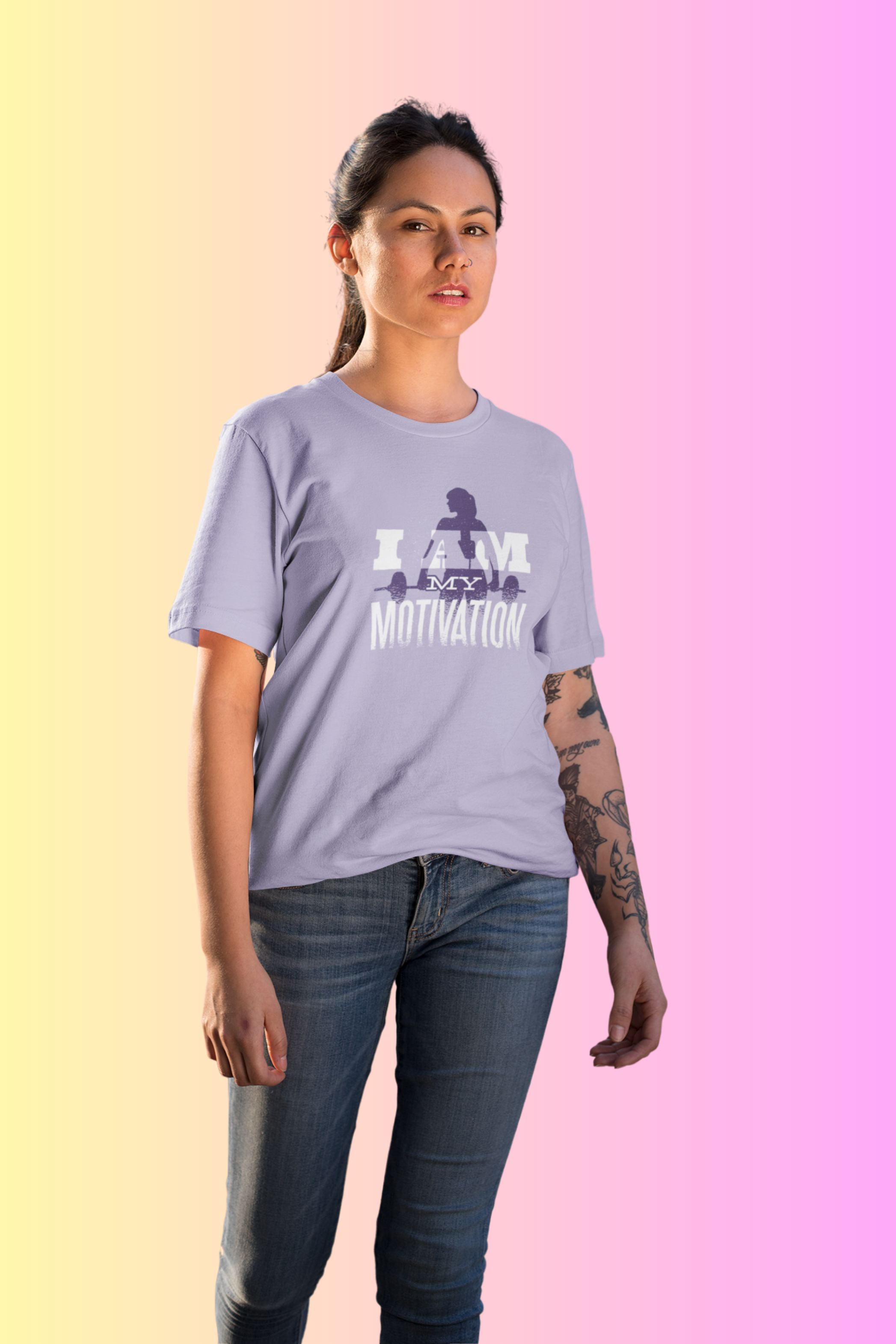 Buy Now I Am My Motivation Printed Oversized T-shirt for women Rs 648 at  WowWaves