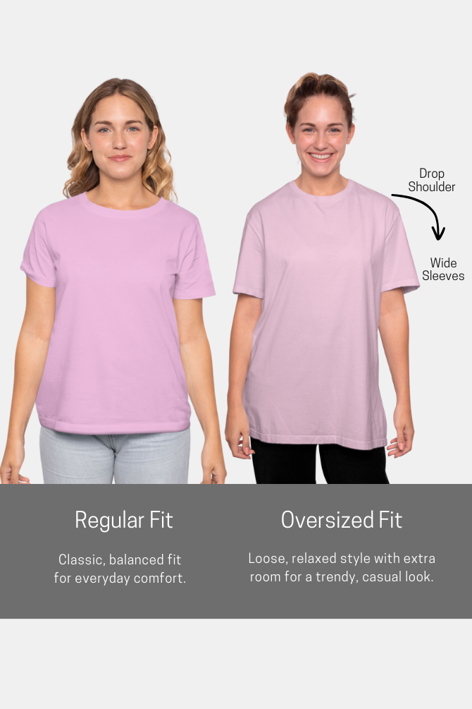 Light Baby Pink Lightweight Oversized T-Shirt For Women - WowWaves - 8