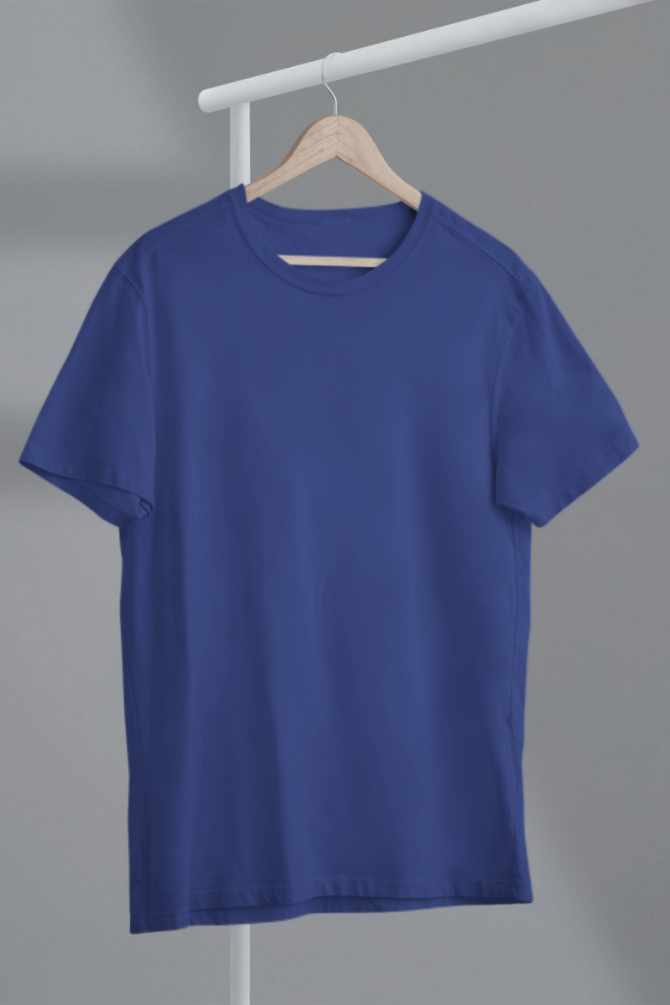 Royal Blue Oversized T-Shirt For Women - WowWaves - 1