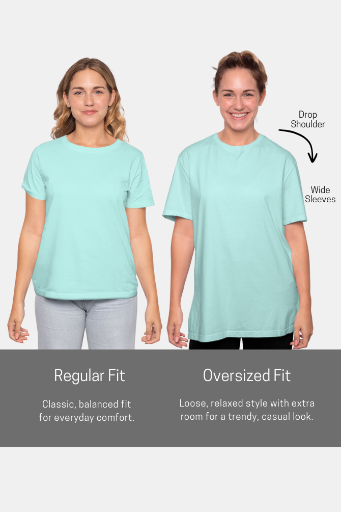 Mint Oversized T-Shirt For Women - WowWaves - 7