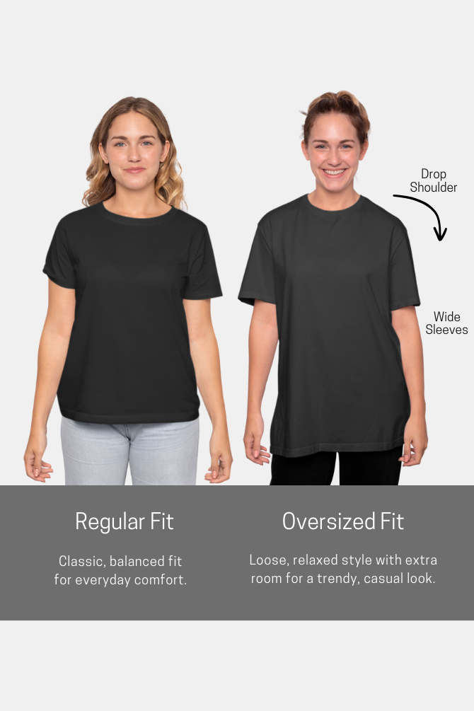 Black Lightweight Oversized T-Shirt For Women - WowWaves - 7