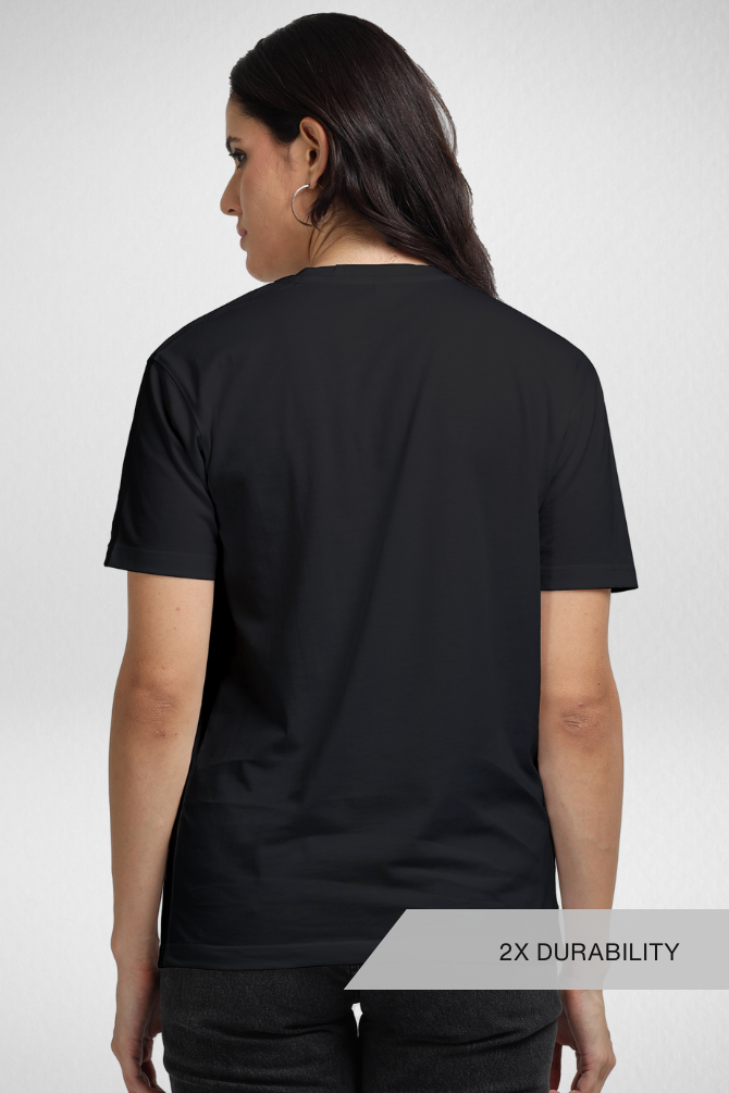 Black Supima Cotton T-Shirt For Women - WowWaves - 2