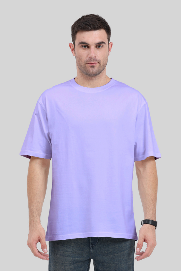 Lavender Lightweight Oversized T-Shirt For Men - WowWaves