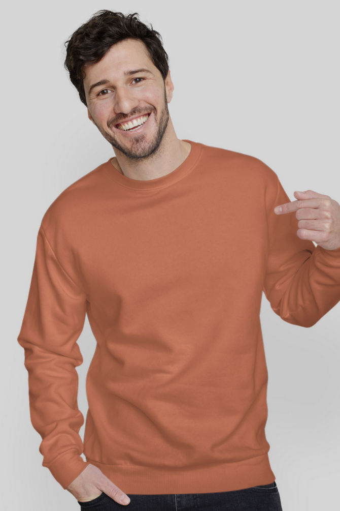 Coral Sweatshirt For Men - WowWaves - 2