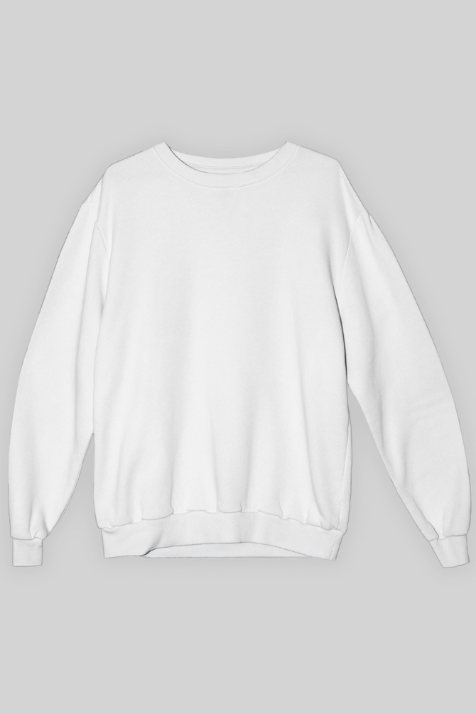 White oversized sweatshirt on sale
