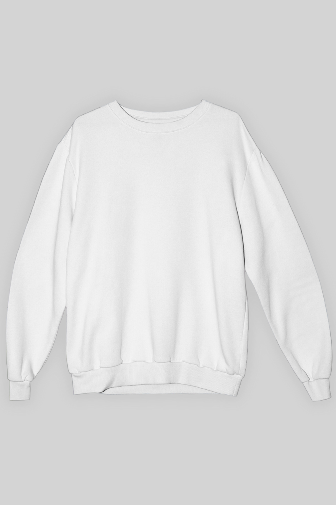 Plain white best sale oversized sweatshirt