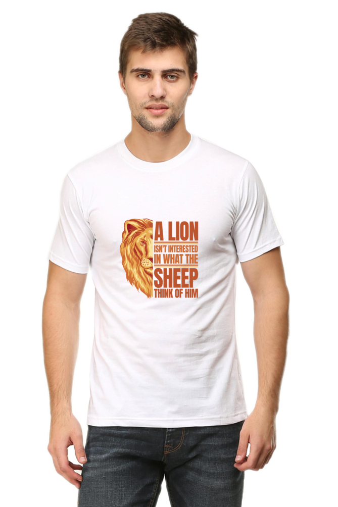 Lion Motivational Printed T-Shirt For Men - WowWaves - 5