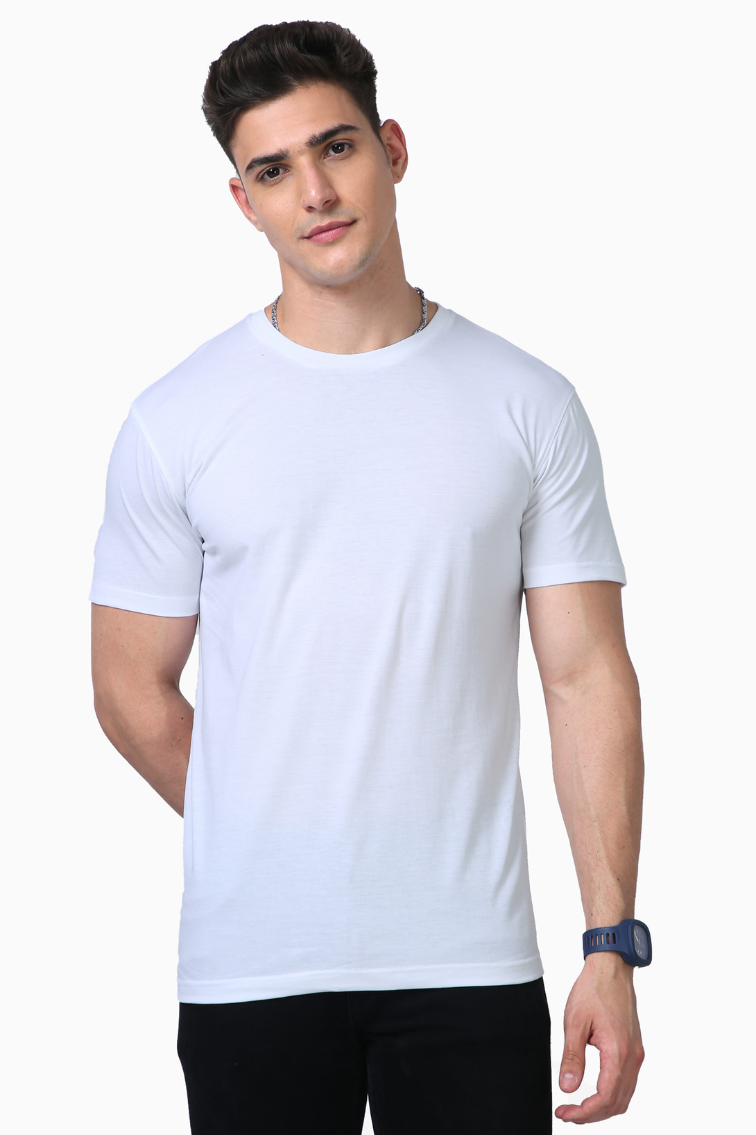 Plain Supima T-Shirts For Men - WowWaves - 1