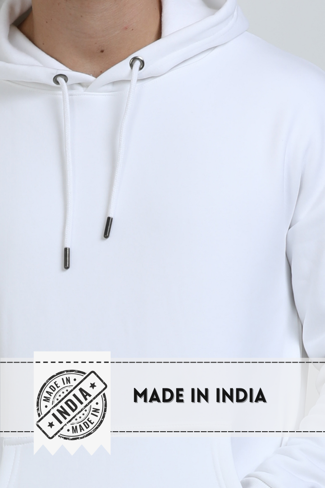 White Oversized Hoodie For Men - WowWaves - 9