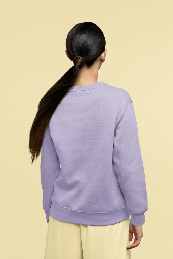 Lavender Sweatshirt For Women - WowWaves - 3
