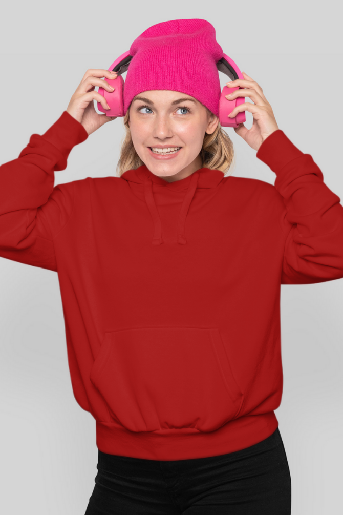 Red Hoodie For Women - WowWaves - 2