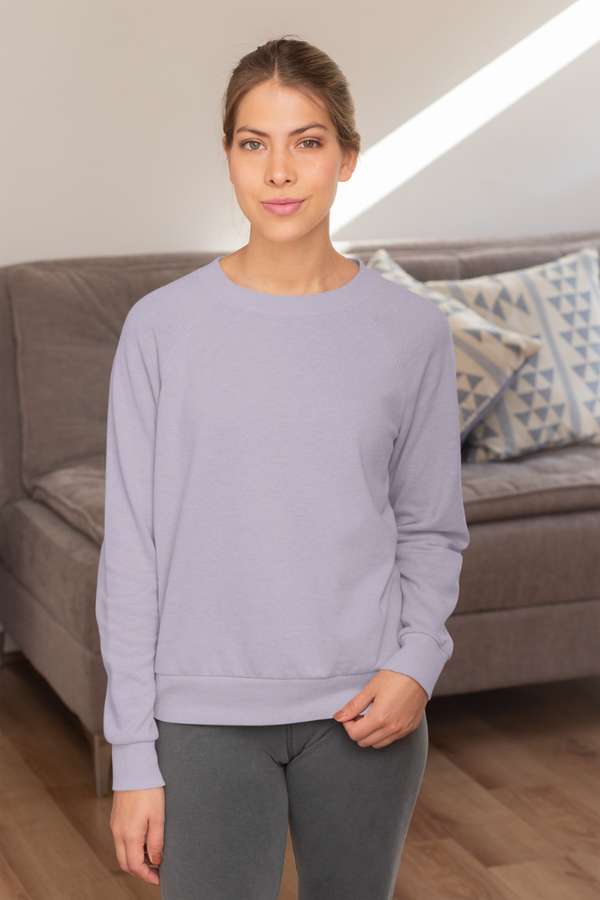Lavender Sweatshirt For Women - WowWaves
