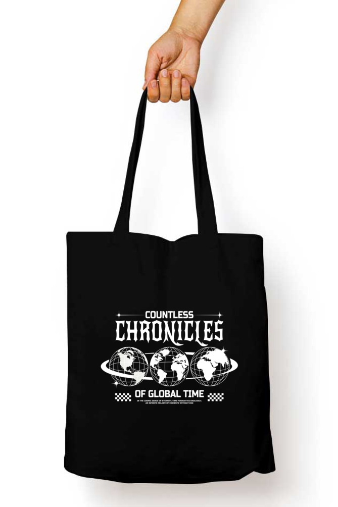 Countless Chronicles Earth Zipper Tote Bag -8