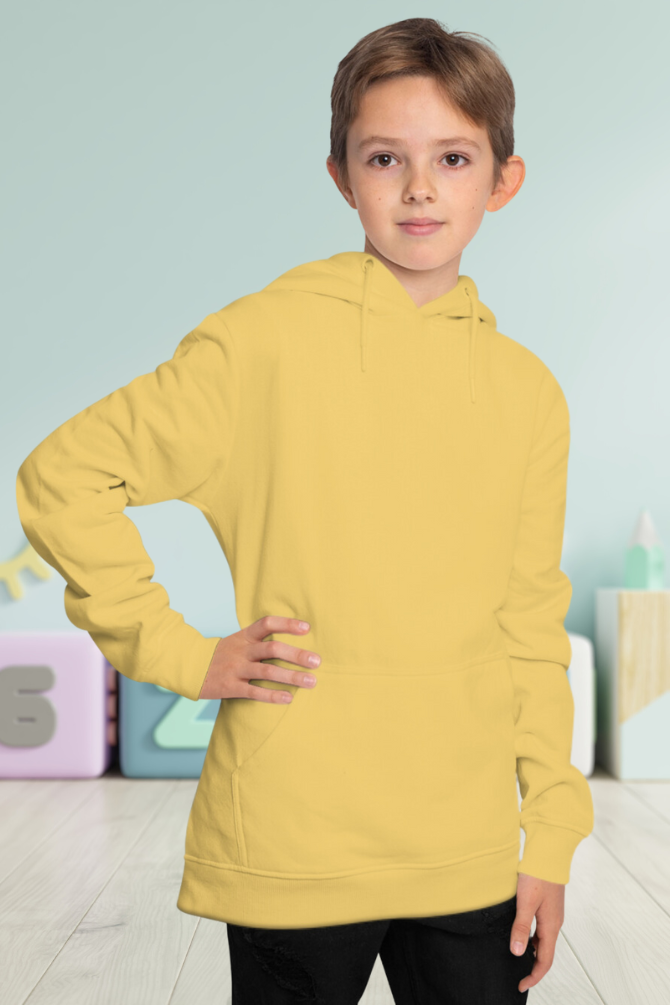 Yellow Hoodie For Boy - WowWaves