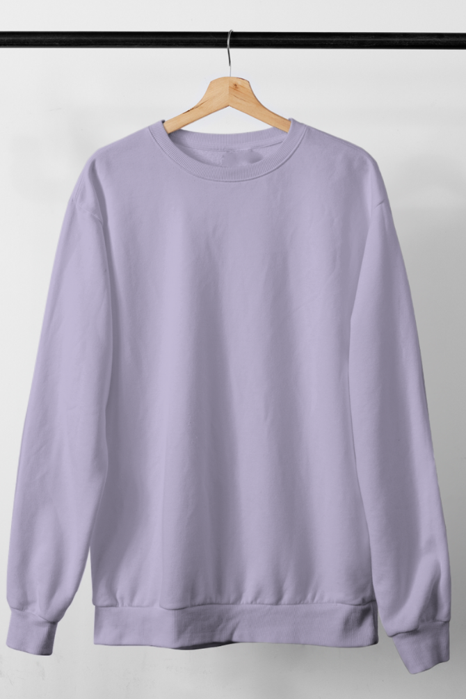 Lavender Sweatshirt For Men - WowWaves - 1
