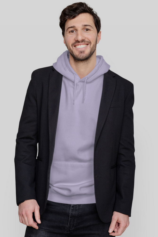 Lavender Hoodie For Men - WowWaves - 2