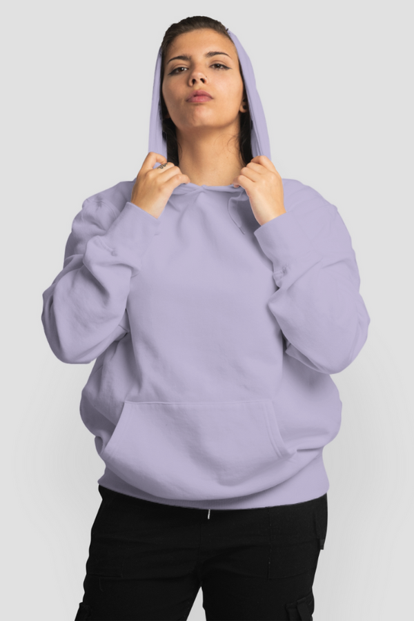 Lavender Oversized Hoodie For Women - WowWaves