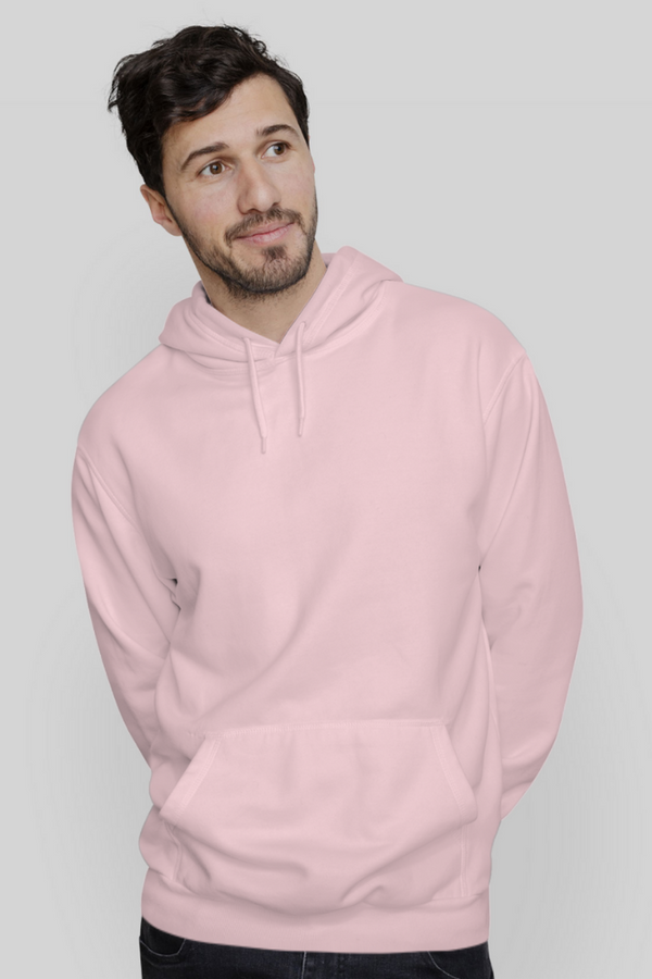 Light Pink Hoodie For Men - WowWaves