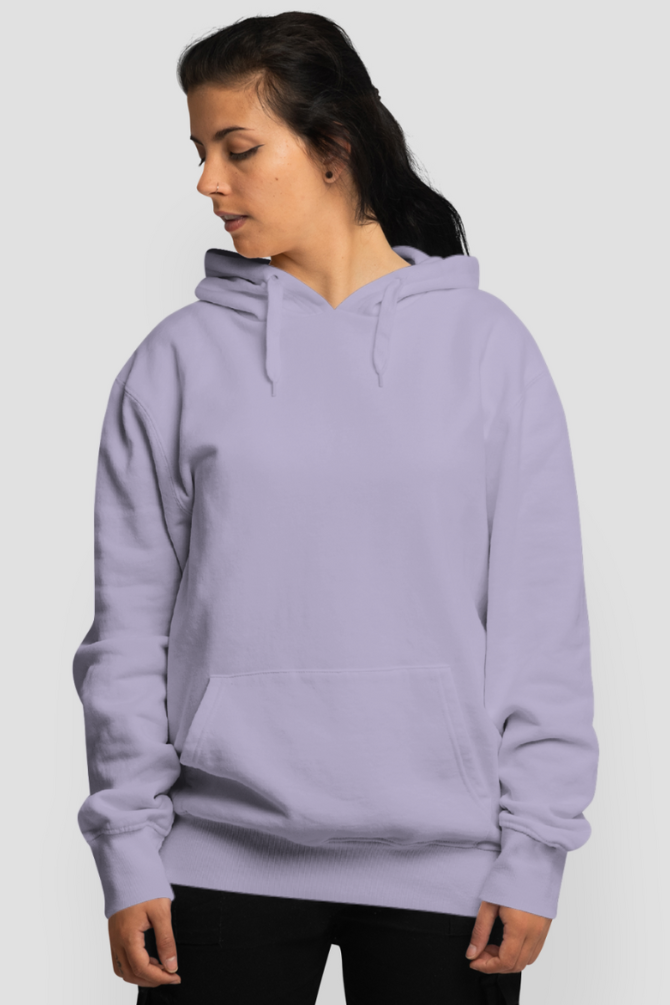 Lavender Oversized Hoodie For Women - WowWaves - 5