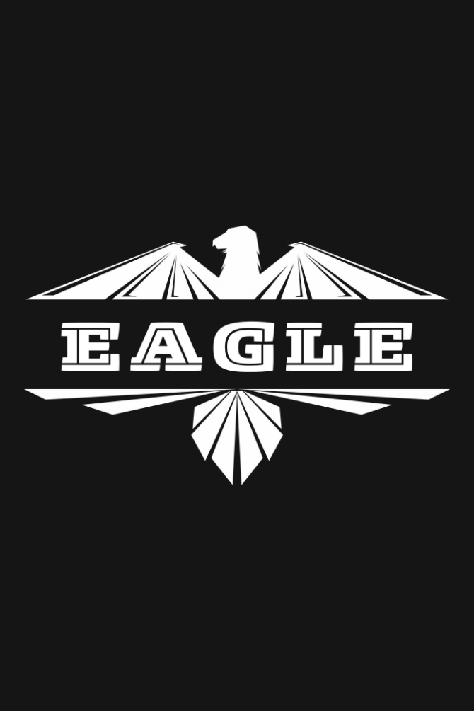 Eagle Black Printed Hoodie For Men - WowWaves - 1
