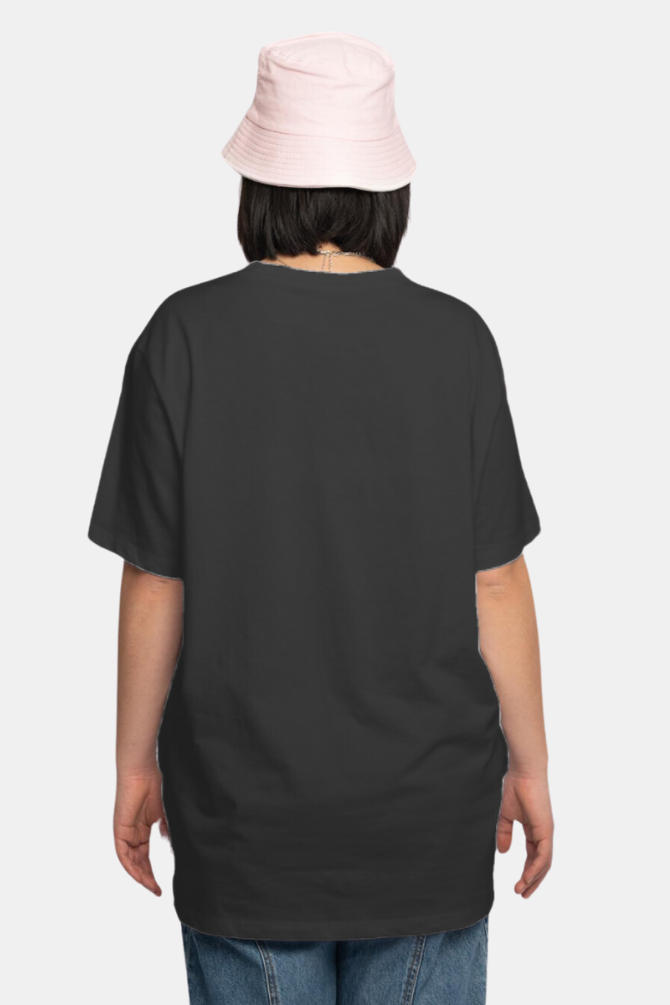 Black Lightweight Oversized T-Shirt For Women - WowWaves - 3