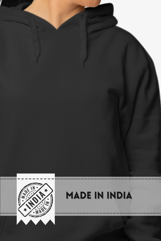 Black Oversized Hoodie For Women - WowWaves - 8