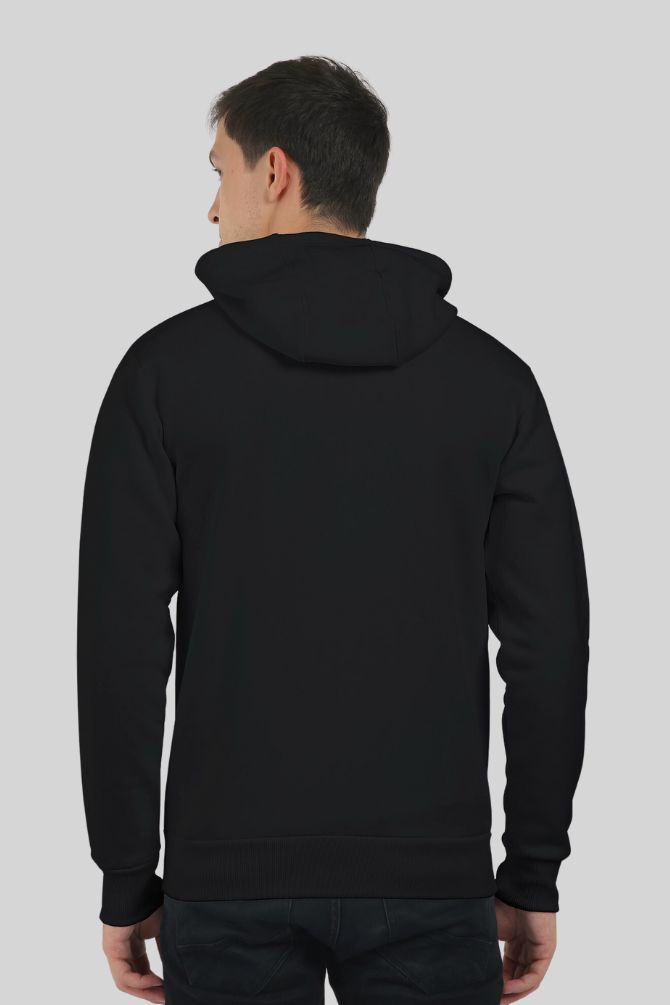 Black Zip Hoodie For Men - WowWaves - 7