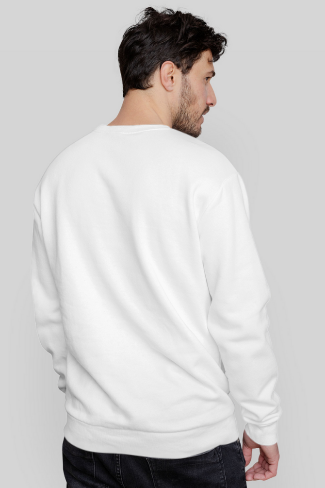 White Sweatshirt For Men - WowWaves - 7
