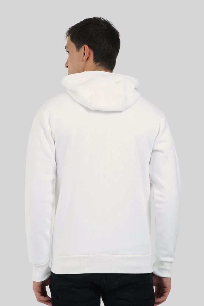 White Zip Hoodie For Men - WowWaves - 8