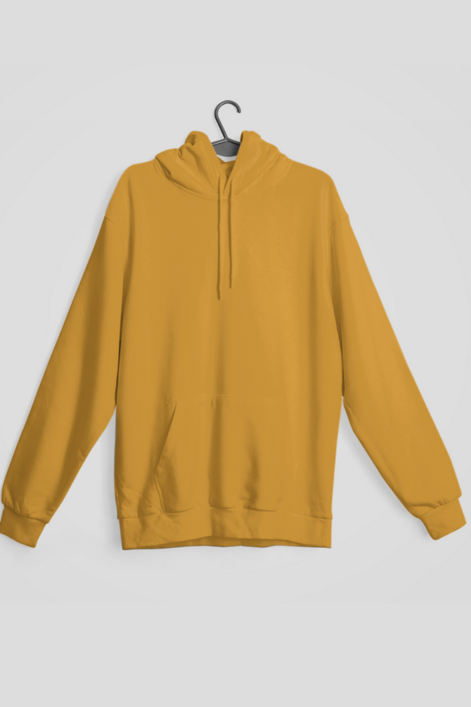 Mustard Yellow Hoodie For Men - WowWaves - 1