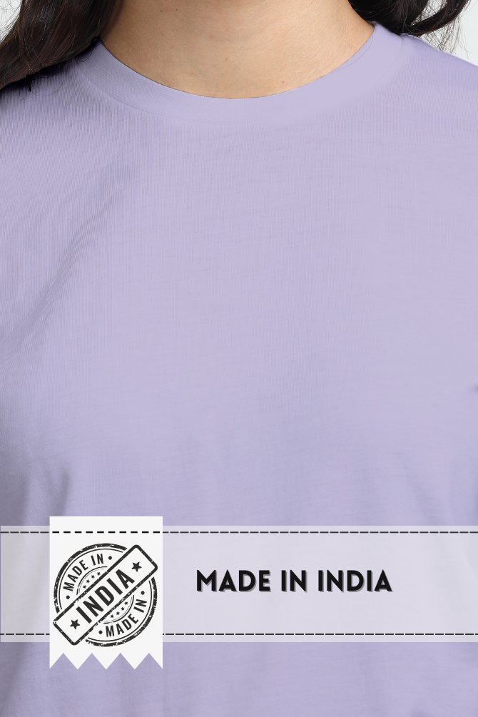Lavender Supima Cotton T-Shirt For Women - WowWaves - 9