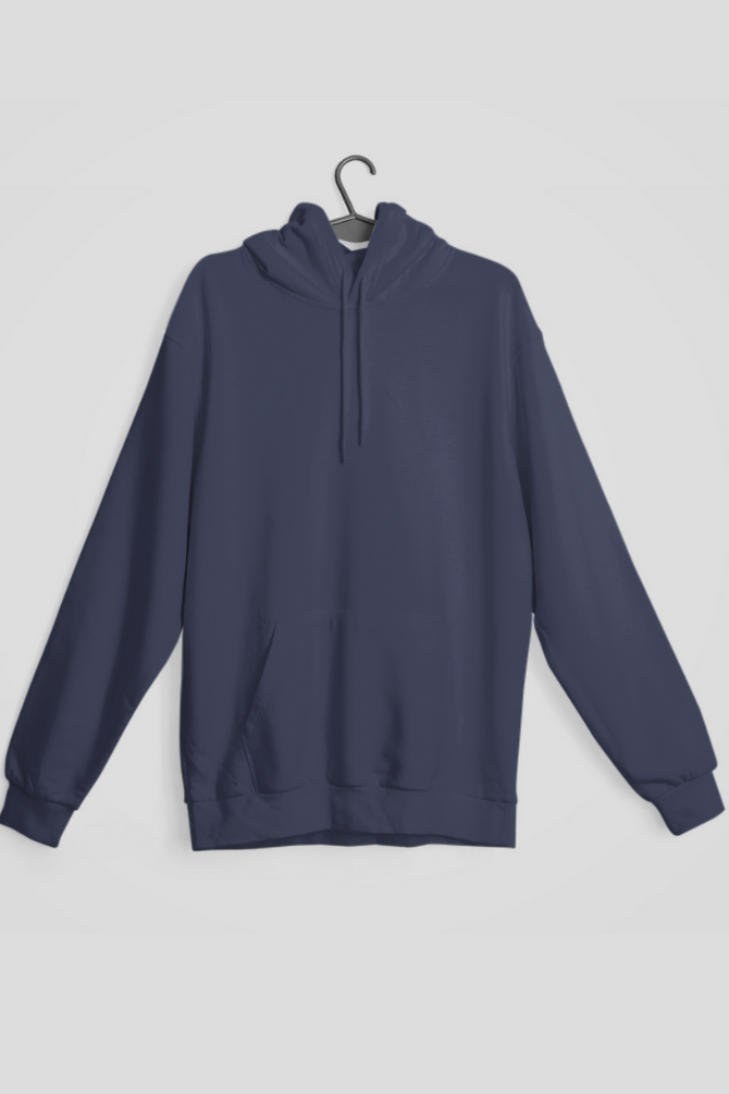 Navy Blue Hoodie For Men - WowWaves - 1