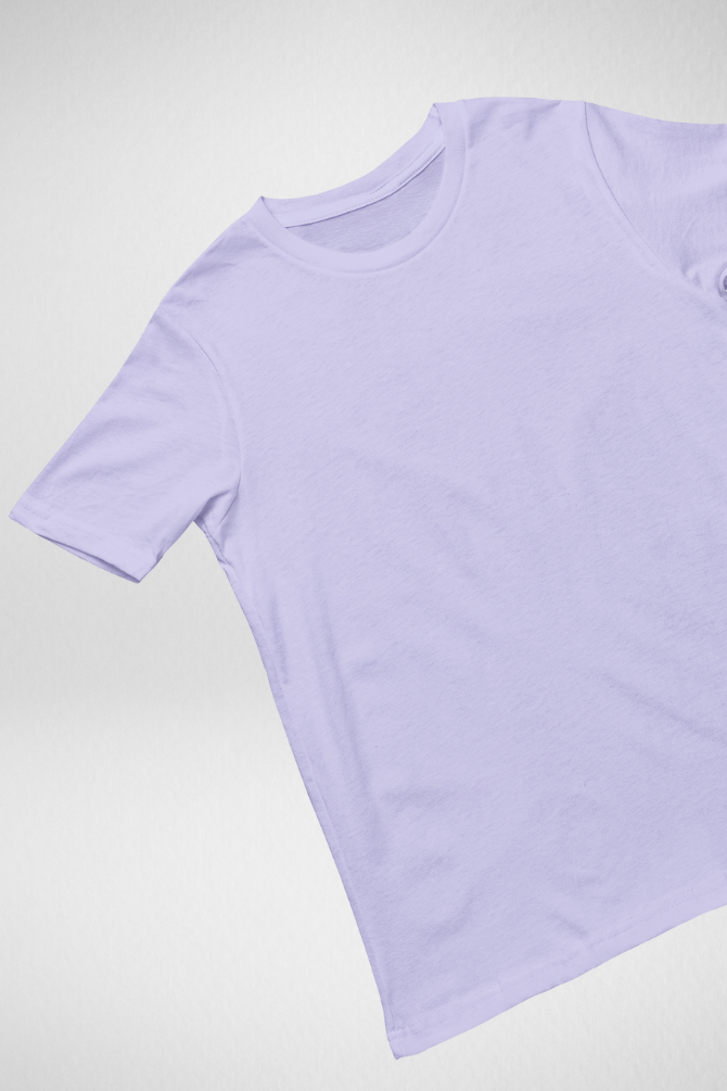 Lavender Supima Cotton T-Shirt For Women - WowWaves - 6