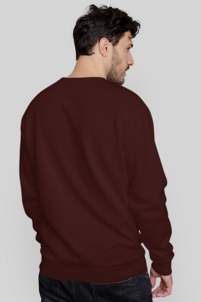 Maroon Sweatshirt For Men - WowWaves - 7