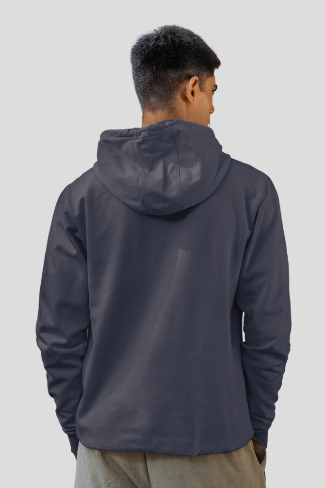 Navy Blue Hoodie For Men - WowWaves - 7