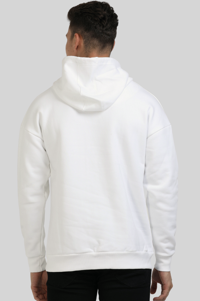 White Oversized Hoodie For Men - WowWaves - 6