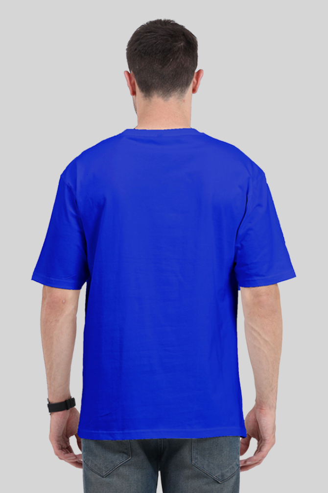 Royal Blue Oversized T-Shirt For Men - WowWaves - 1