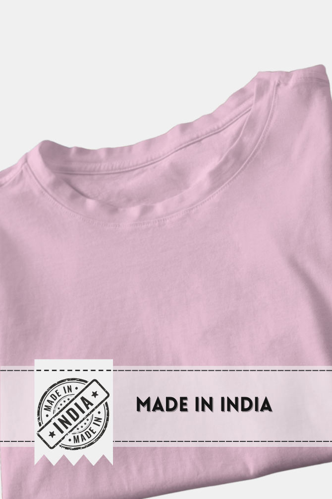 Light Pink Oversized T-Shirt For Women - WowWaves - 5
