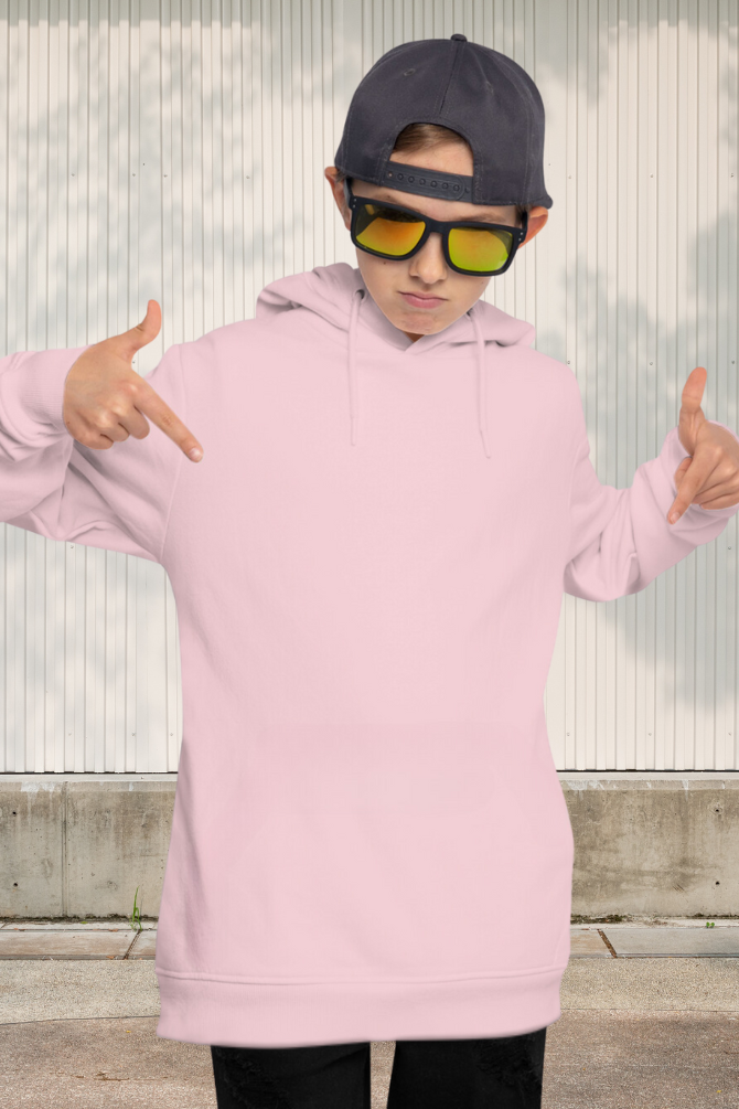 Baby Pink Hoodie For Boy - WowWaves