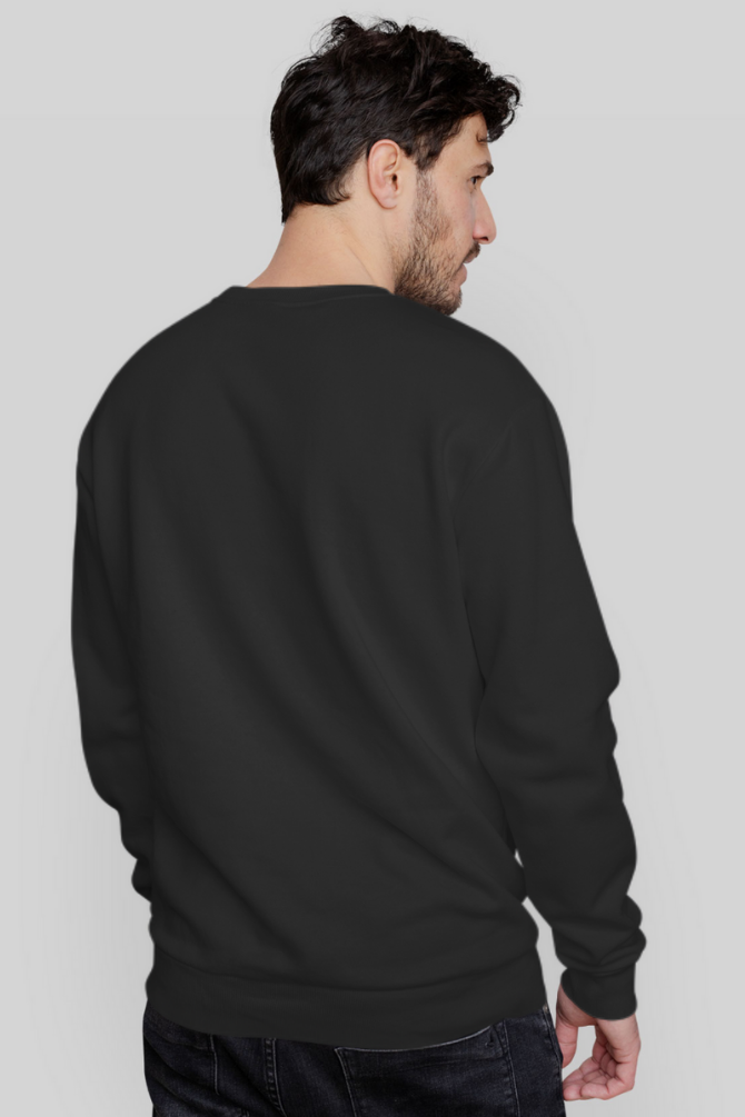 Black Sweatshirt For Men - WowWaves - 7