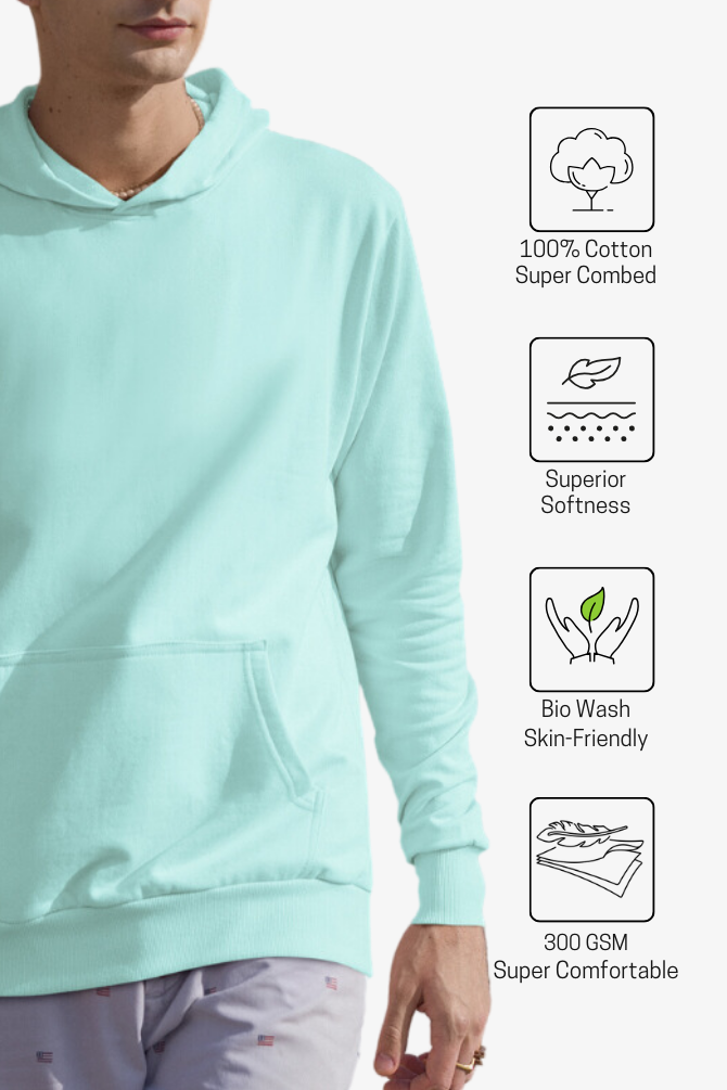 Mint Hoodie For Men - WowWaves - 3