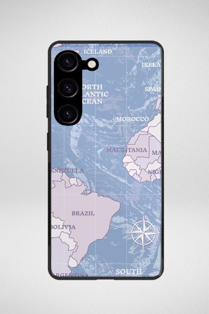 Worldmap Travel Glass Mobile Case - iPhone, Samsung & OnePlus -6