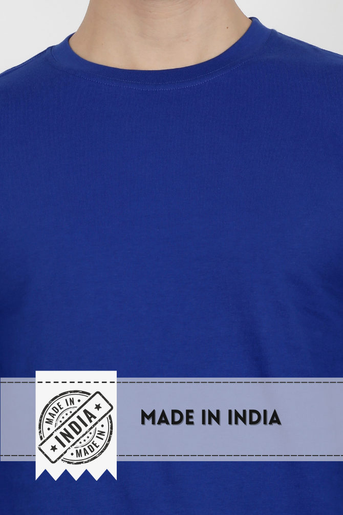 Royal Blue Full Sleeve T-Shirt For Men - WowWaves - 5