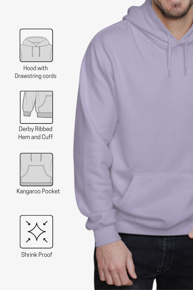 Lavender Hoodie For Men - WowWaves - 4