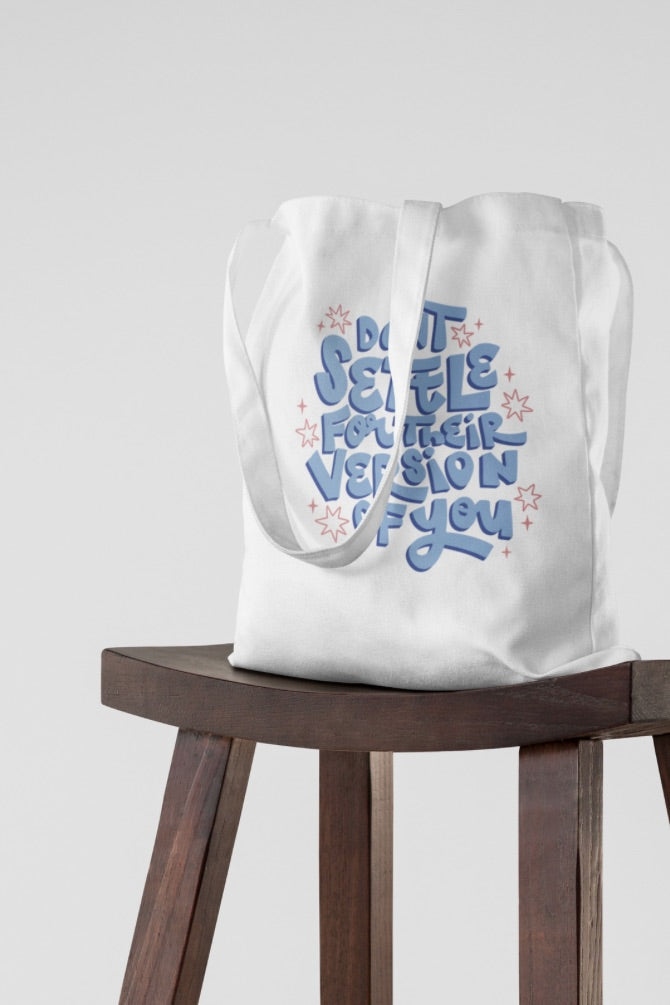 Energy you Want to Attract Quote Zipper Tote Bag -2