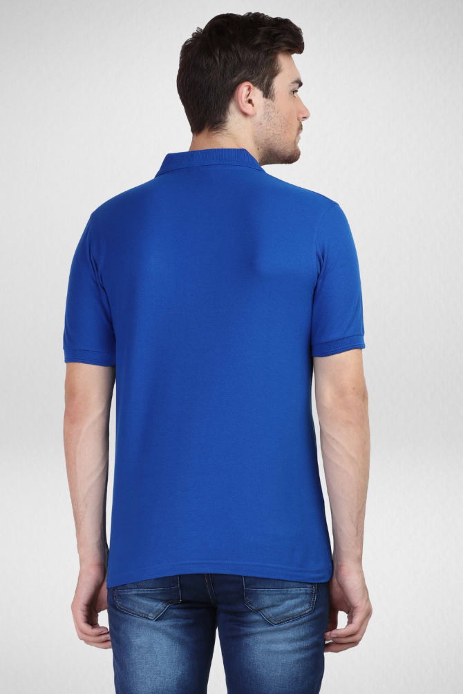 Royal Blue And Petrol Blue Polo T-Shirts Combo For Men - WowWaves - 5