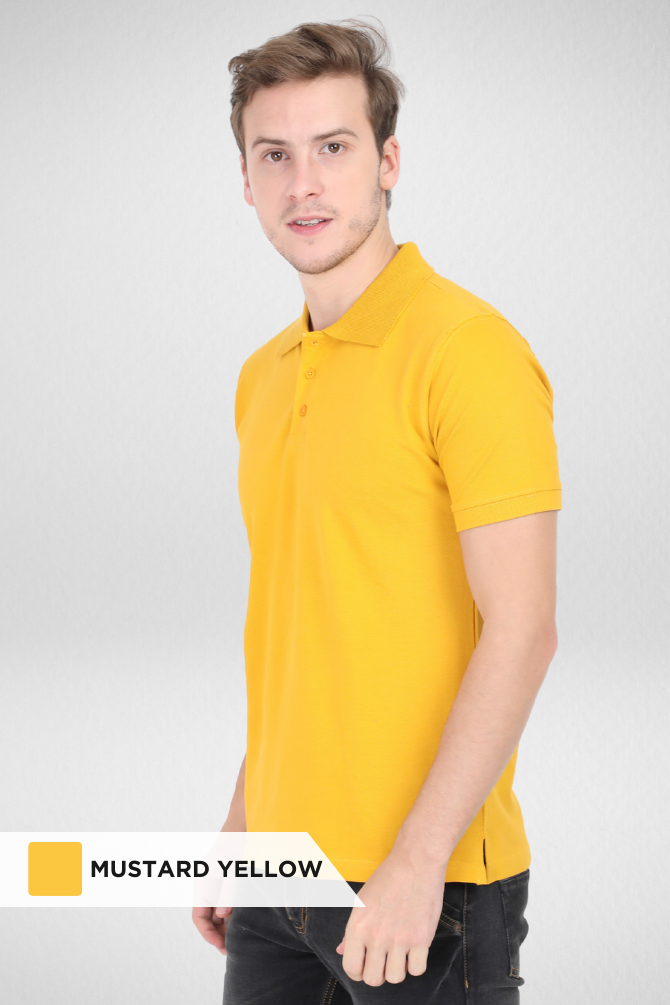 Pack Of 3 Polo T-Shirts White Maroon And Mustard Yellow For Men - WowWaves - 2