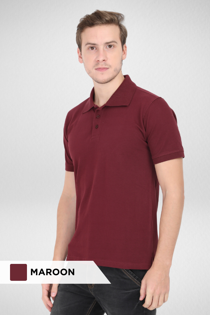 Pack Of 3 Polo T-Shirts White Maroon And Mustard Yellow For Men - WowWaves - 3